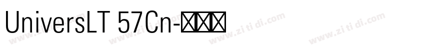 UniversLT 57Cn字体转换